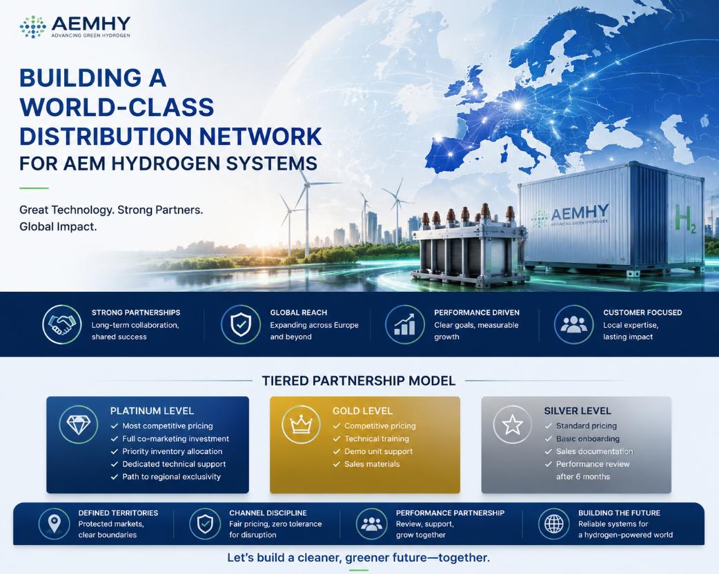Building a World-Class Distribution Network for AEM Hydrogen Systems