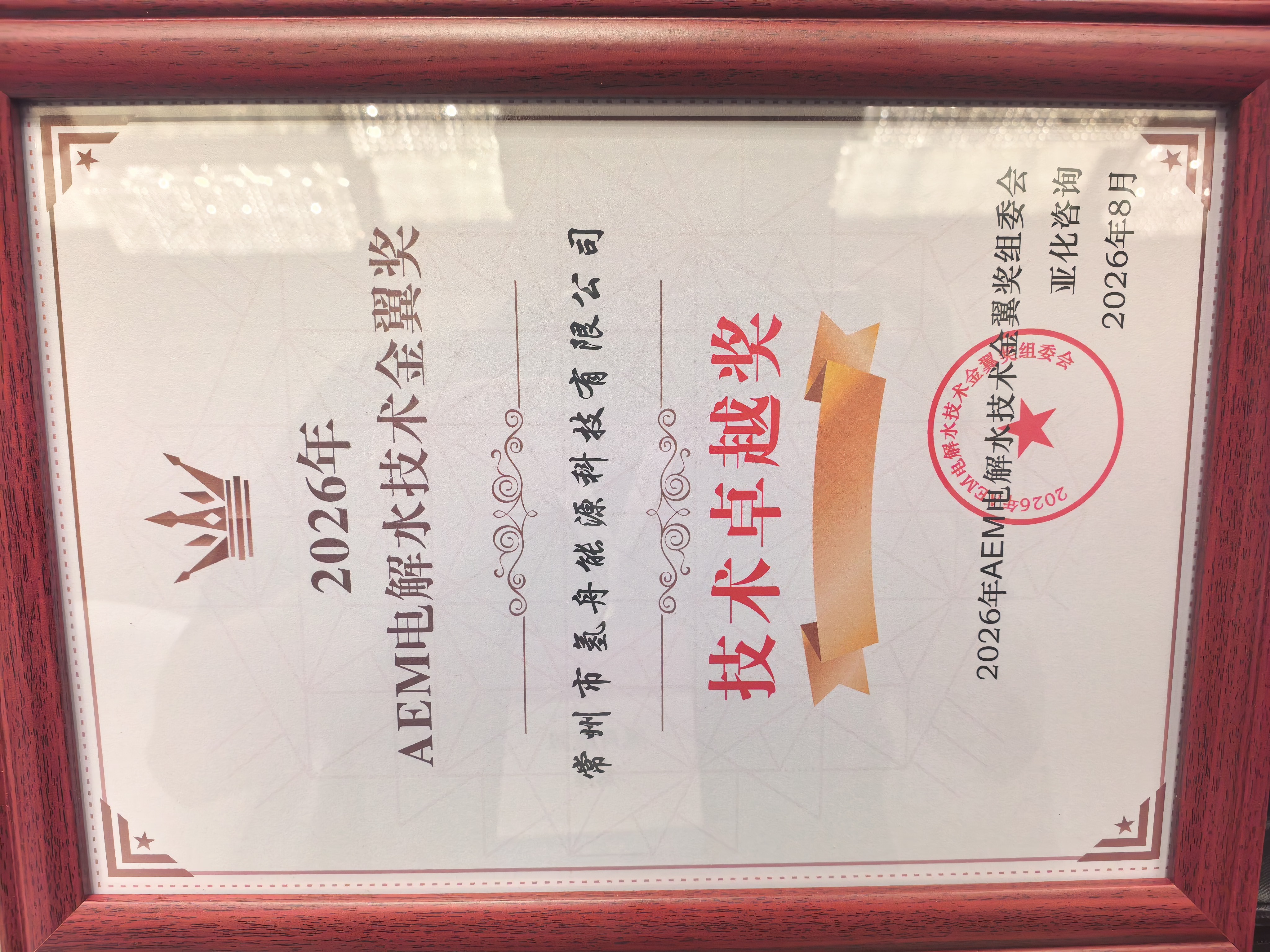 AEMHY Shares AEM Industrialization Insights at ASIACHEM Forum and Receives Technical Excellence Award